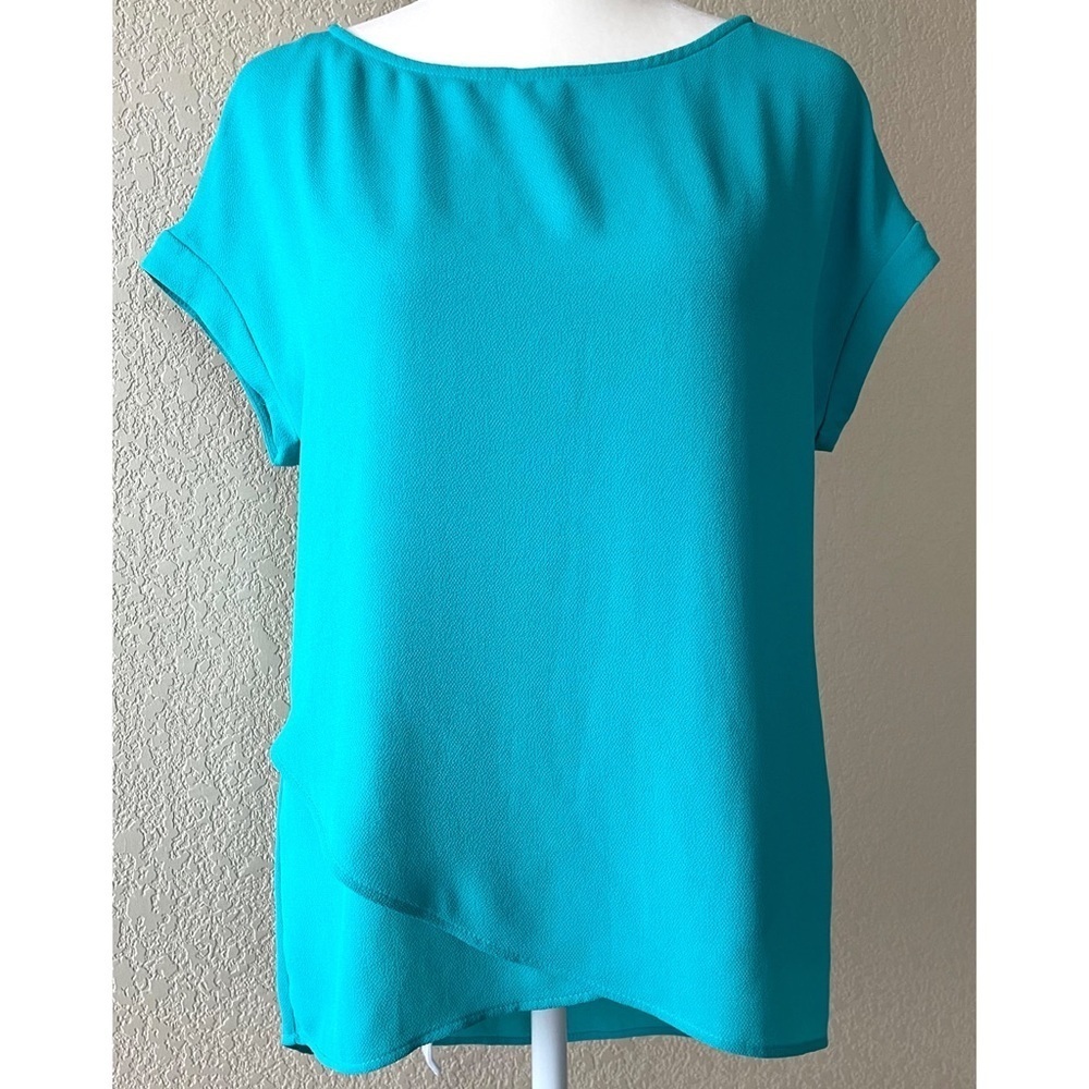 Daniel Rainn cap sleeve textured blouse